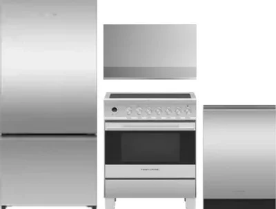 4 Piece Package Includes Refrigerator, Range, Hood And Dishwasher